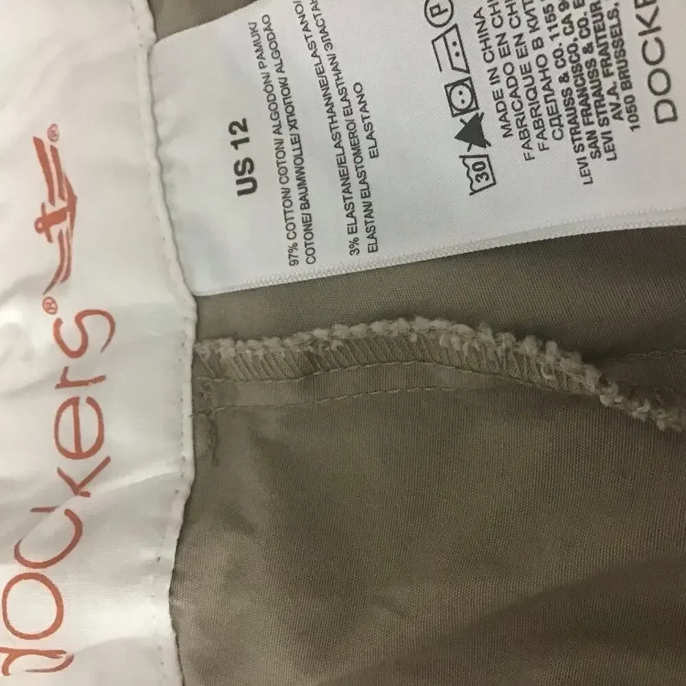 2 Pair of size 12 shorts Dockers & White Stag